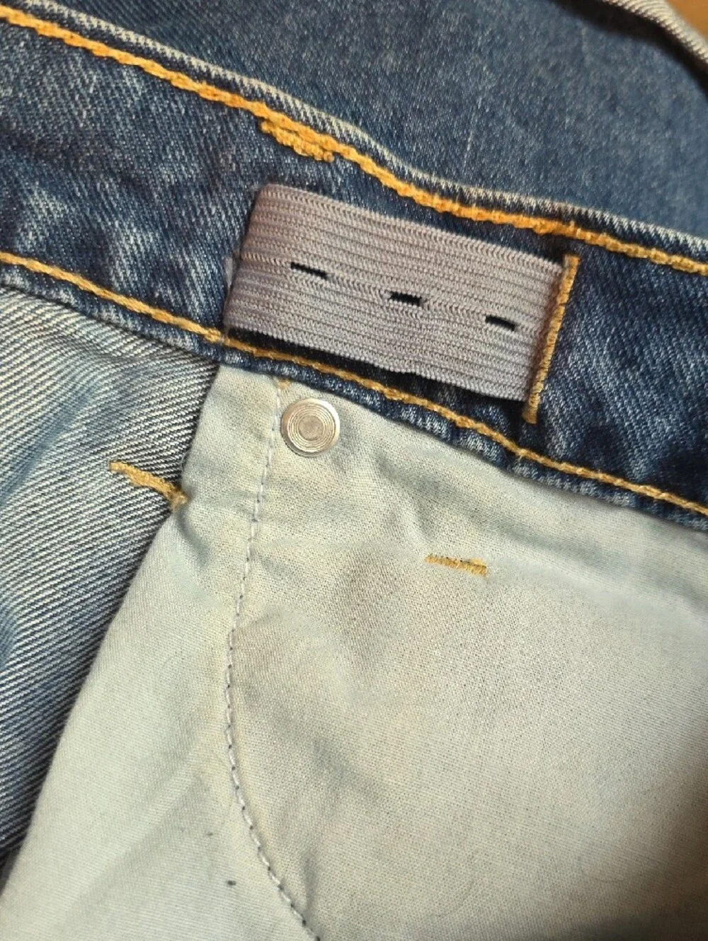 Old Navy Gilr's Button-Front Dark Blue Denim Shorts Size 16